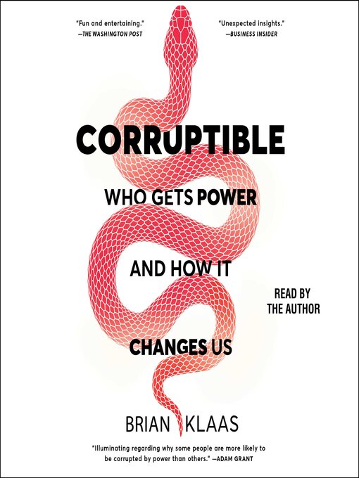 Title details for Corruptible by Brian Klaas - Wait list